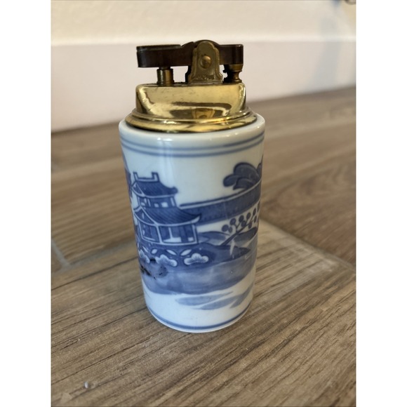 Accents | Vintage Japanese Hand Painted Table Lighter Penguin Insert ...
